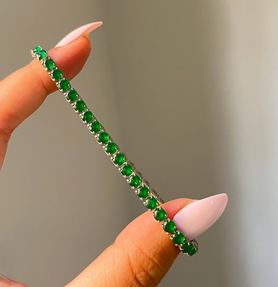 انسيال تنس اخضر سيلفر بلاتين